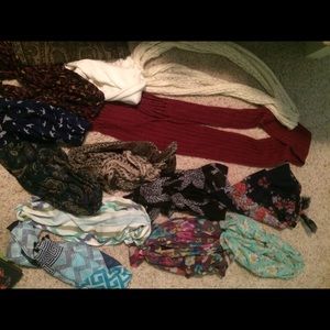 Tons of super cute scarves
